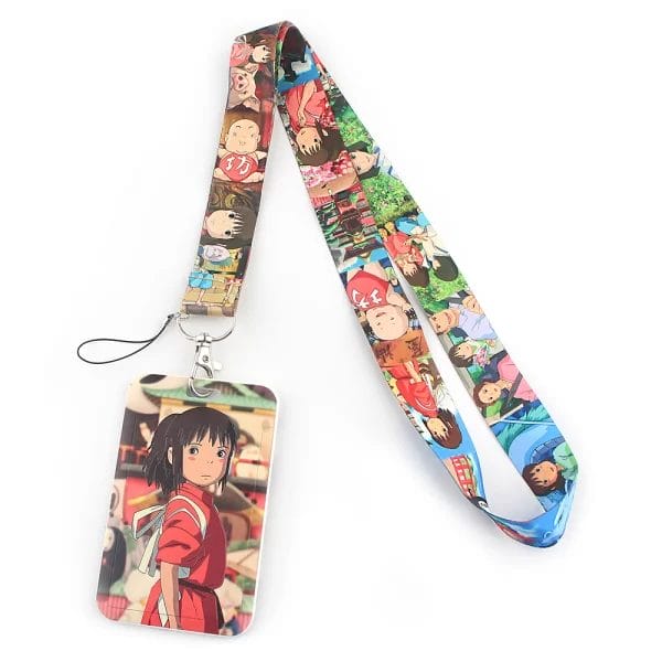 Spirited Away Lanyard For Keychain ID Card Holder Horizontal and Vertical Ghibli Store ghibli.store