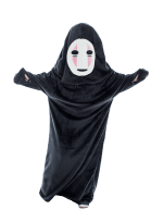 Spirited Away No Face Man Flannel Cosplay Costume