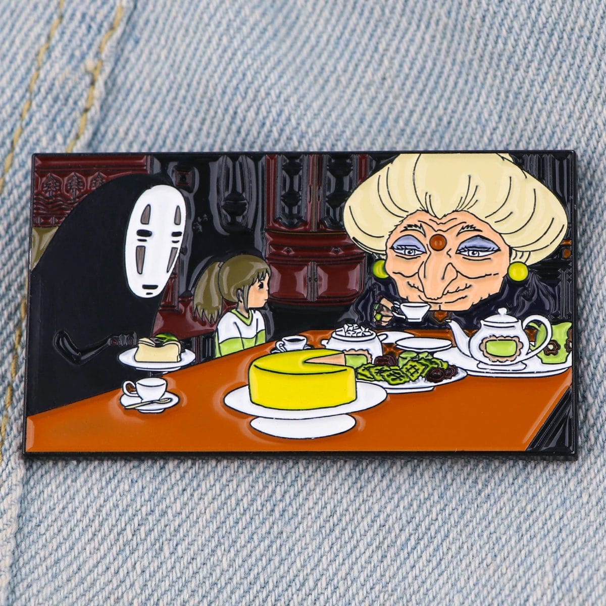Spirited Away – Tea Time Badge Pin Ghibli Store ghibli.store