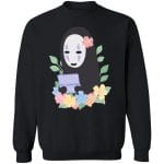 Spirited Away No Face Kaonashi Cute Flower Sweatshirt