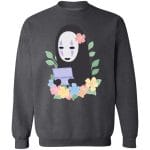 Spirited Away No Face Kaonashi Cute Flower Sweatshirt