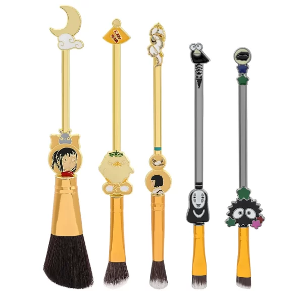 Spirited Away Makeup Brushes Set 5pcs Ghibli Store ghibli.store