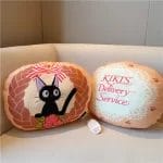 Kiki’s Delivery Service Jiji Embroidered Soft Cushion 35cm Ghibli Store ghibli.store