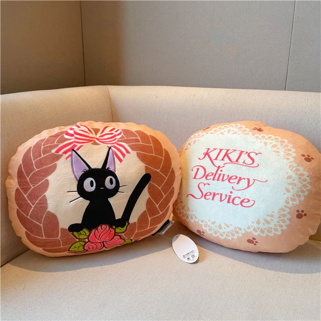 Kiki’s Delivery Service Jiji Embroidered Soft Cushion 35cm