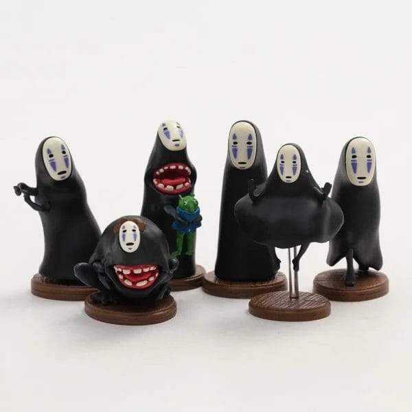 Spirited Away No Face Man Action Figure 6Pcs/set Ghibli Store ghibli.store