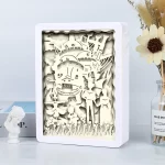 Howl’s Moving Castle 3D Paper Carving Art Light Box