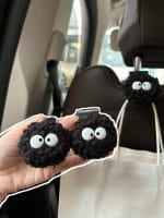 Cute Soot Sprites Car Seat Back Hook Set 2pcs Ghibli Store ghibli.store