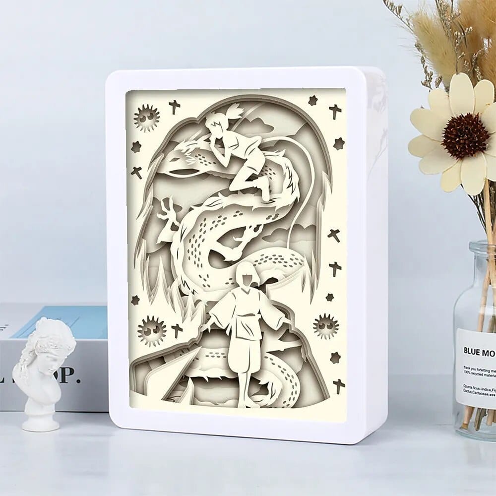 Spirited Away 3D Paper Carving Art Light Box Ghibli Store ghibli.store