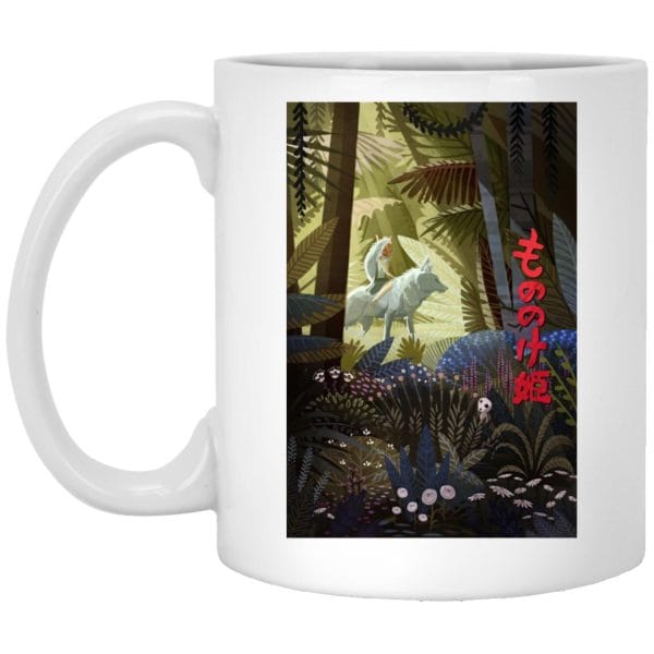 Mononoke and The Wolf in The Jungle Mug Ghibli Store ghibli.store