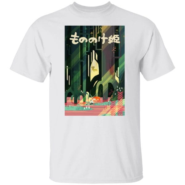 Mononoke and Ashitaka by The River T Shirt Ghibli Store ghibli.store