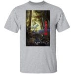 Mononoke and The Wolf in The Jungle T Shirt Ghibli Store ghibli.store