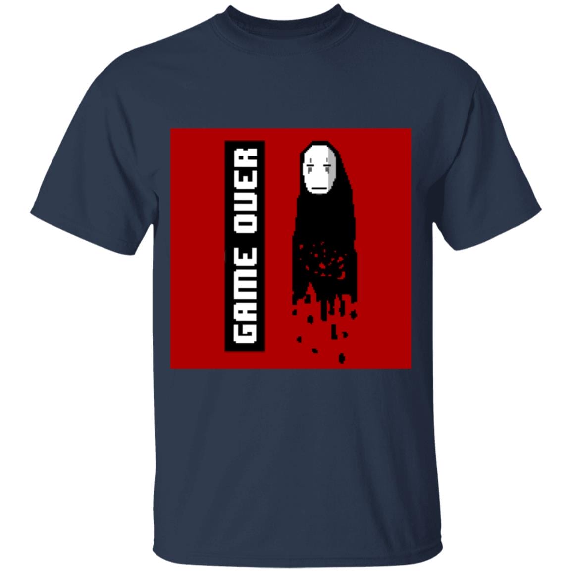 Spirited Away No Face 8 BIT Game Over T Shirt for Kid
