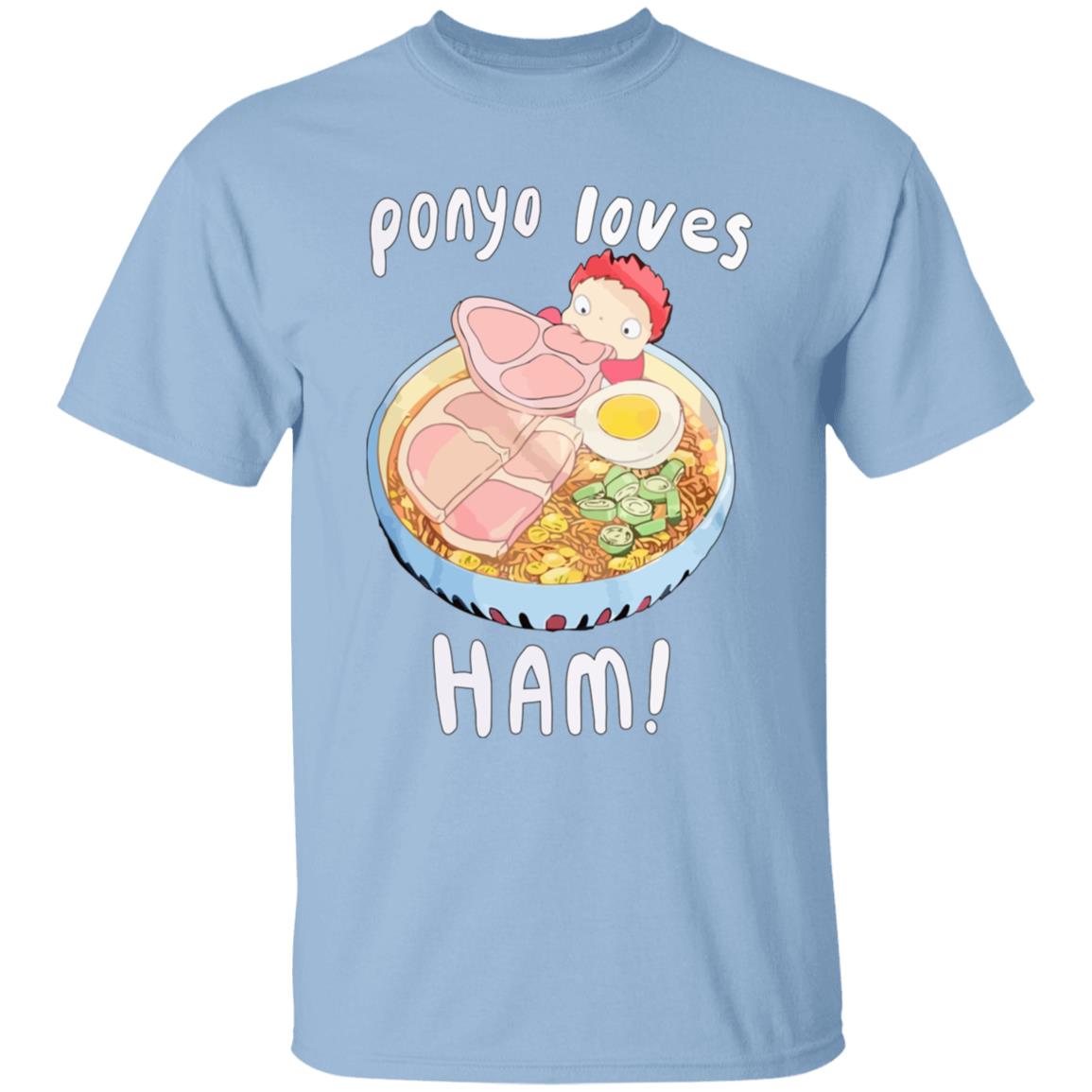 Ponyo Loves Ham T Shirt for Kid Ghibli Store ghibli.store