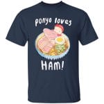 Ponyo Loves Ham T Shirt for Kid Ghibli Store ghibli.store