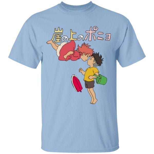 Ponyo on the Cliff by the Sea T Shirt for Kid Ghibli Store ghibli.store