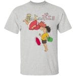 Ponyo on the Cliff by the Sea T Shirt for Kid Ghibli Store ghibli.store
