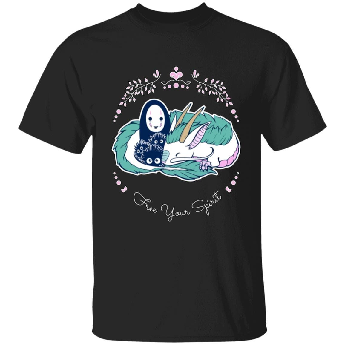 Spirited Away - No Face and Haku Dragon T Shirt for Kid
