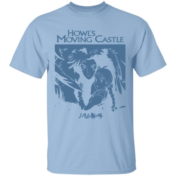 Howl’s Moving Castle Black & White T Shirt for Kid Ghibli Store ghibli.store