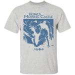 Howl’s Moving Castle Black & White T Shirt for Kid Ghibli Store ghibli.store