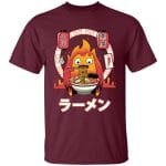 Howl’s Moving Castle – Calcifer Loves Ramen T Shirt for Kid Ghibli Store ghibli.store