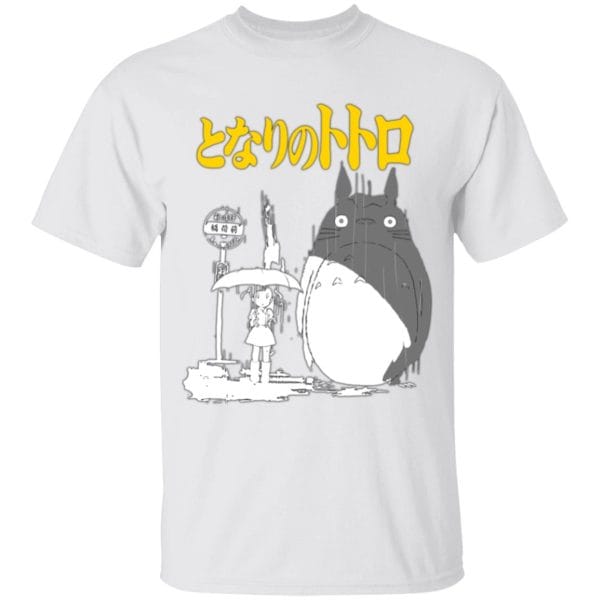 My Neighbor Totoro Poster Black & White T Shirt for Kid Ghibli Store ghibli.store