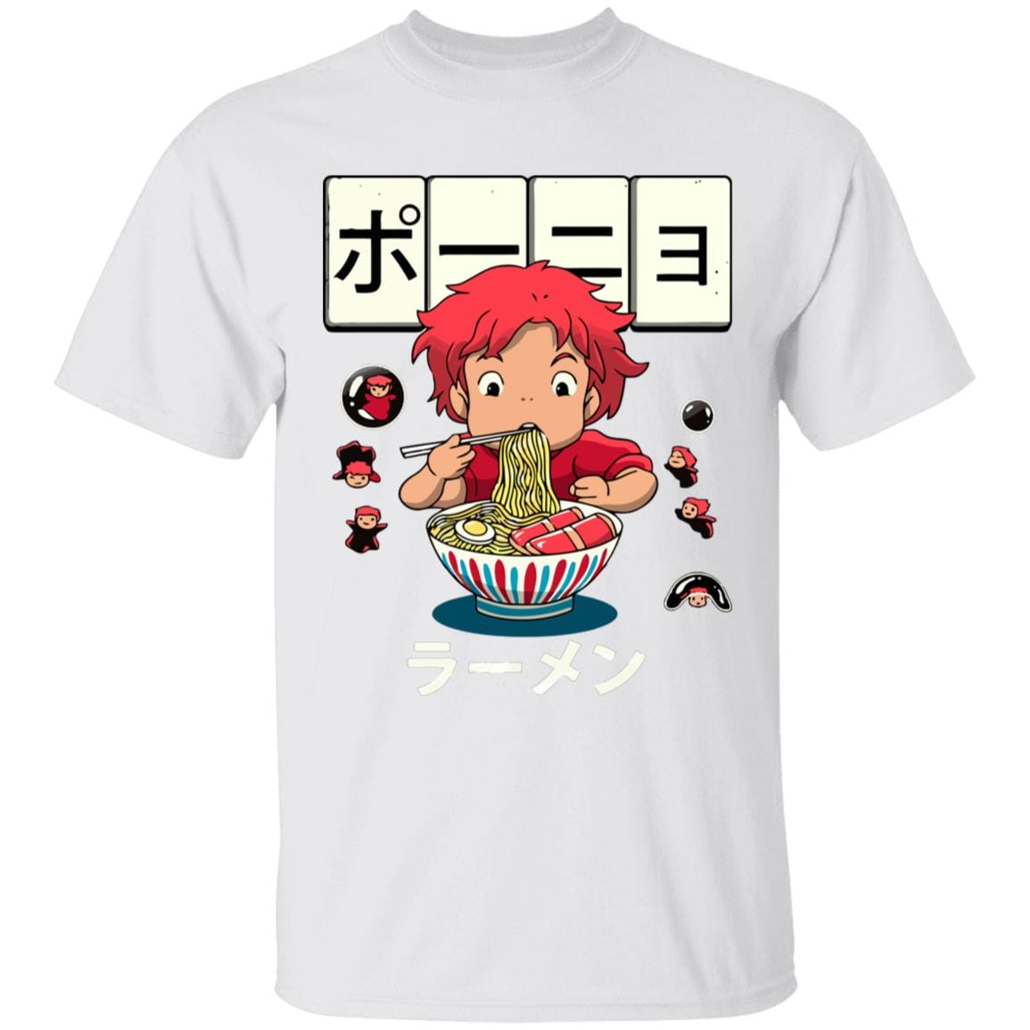 Ponyo very first Ramen T Shirt for Kid Ghibli Store ghibli.store