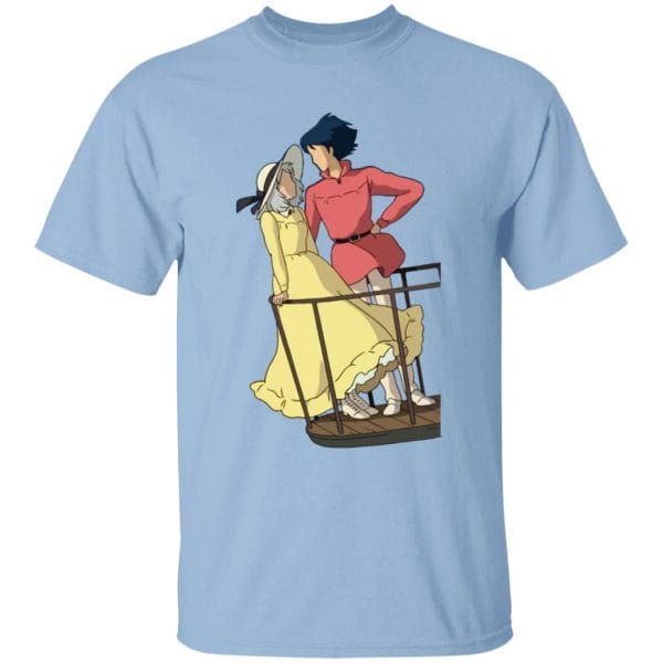 Howl’s Moving Castle – Sophie and Howl Gazing at Each other T Shirt for Kid Ghibli Store ghibli.store