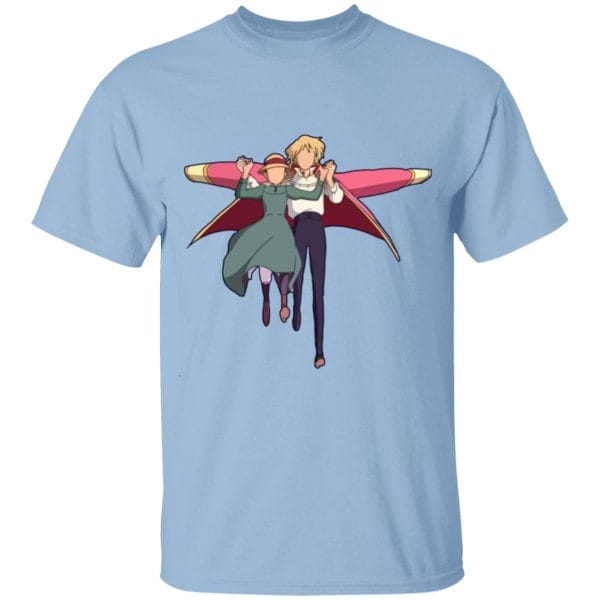 Howl’s Moving Castle – Howl and Sophie Running Classic T Shirt for Kid Ghibli Store ghibli.store