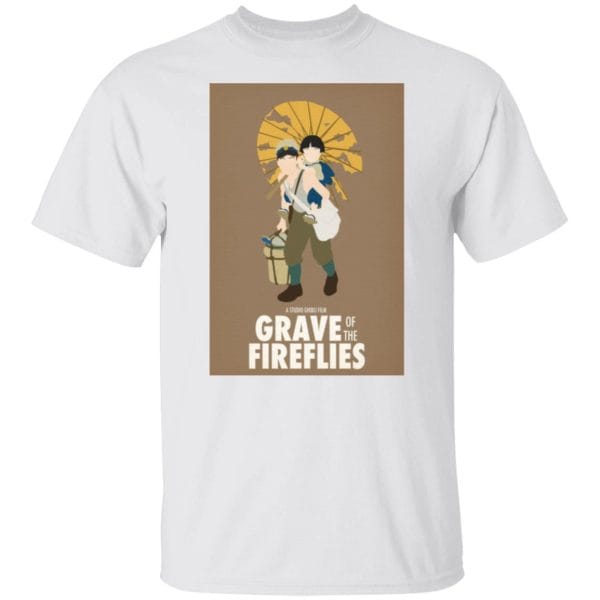Grave of The Fireflies Simply Poster T Shirt Ghibli Store ghibli.store