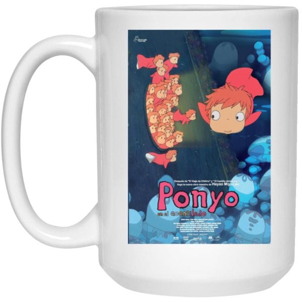 Ponyo Poster – Spanish Version Mug Ghibli Store ghibli.store