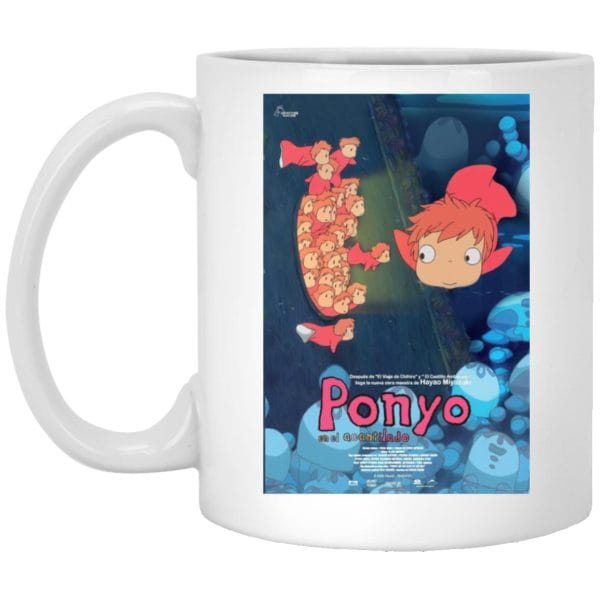 Ponyo Poster – Spanish Version Mug Ghibli Store ghibli.store