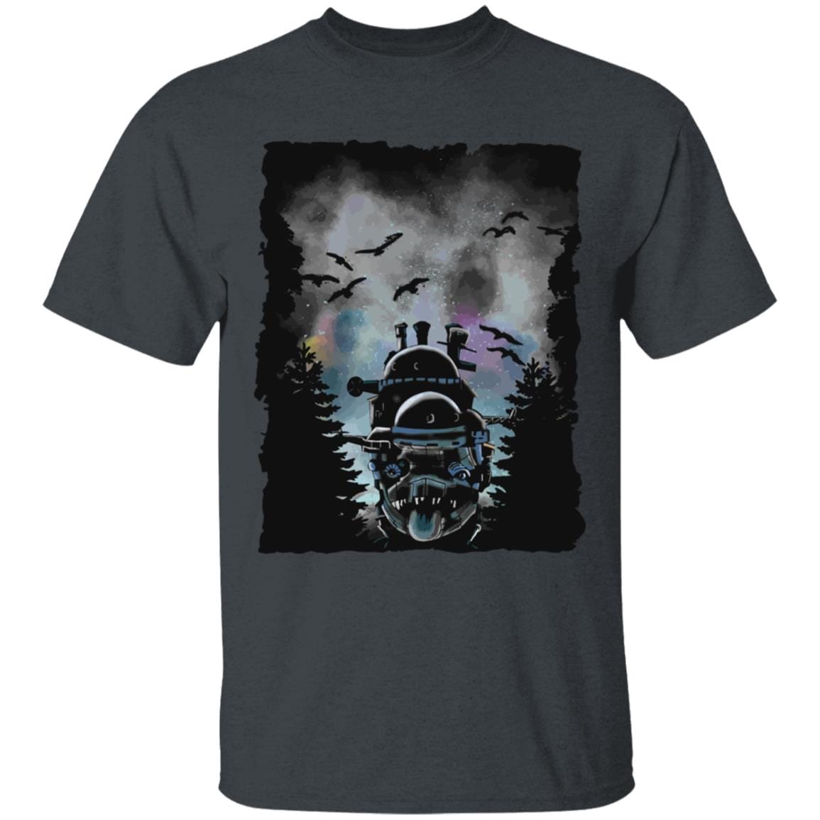 Howl’s Moving Castle At Night T Shirt for Kid Ghibli Store ghibli.store