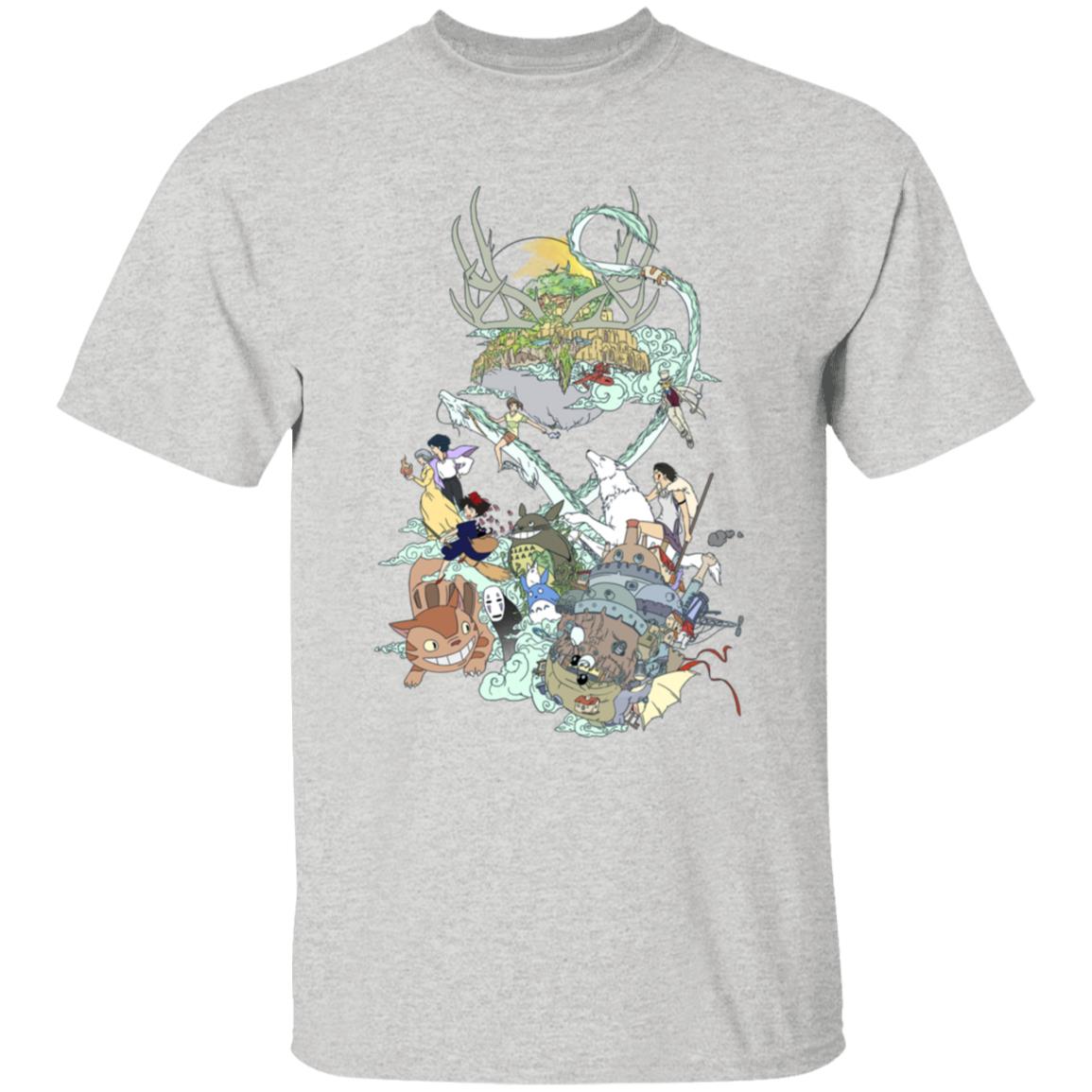 Ghibli Characters Color Collection Kid T Shirt