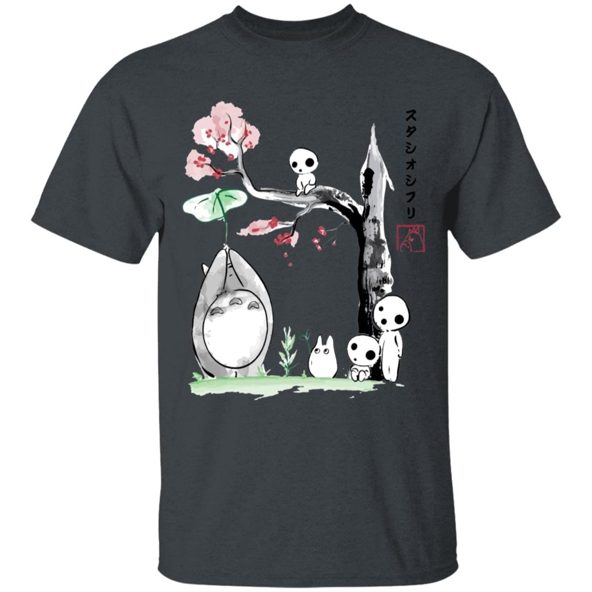 Totoro and the Tree Spirits T Shirt for Kid - Ghibli Store