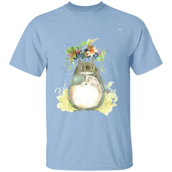 Totoro with Flower Umbrella T Shirt for Kid Ghibli Store ghibli.store