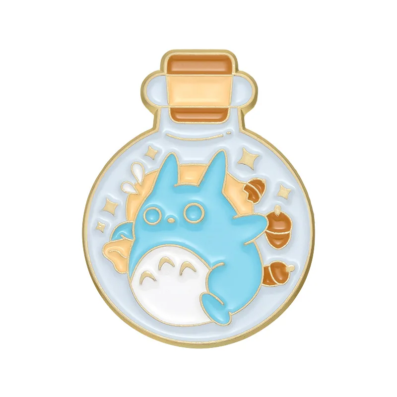 Ghibli Cute Characters Badge Pin Set 5pcs