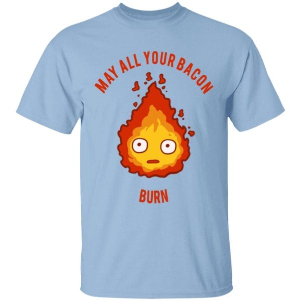 Calcifer: May All Your Bacon Burn T Shirt for Kid Ghibli Store ghibli.store