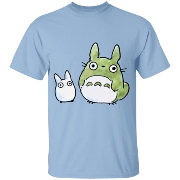 Totoro and the Big Leaf Cute Drawing T Shirt for Kid Ghibli Store ghibli.store