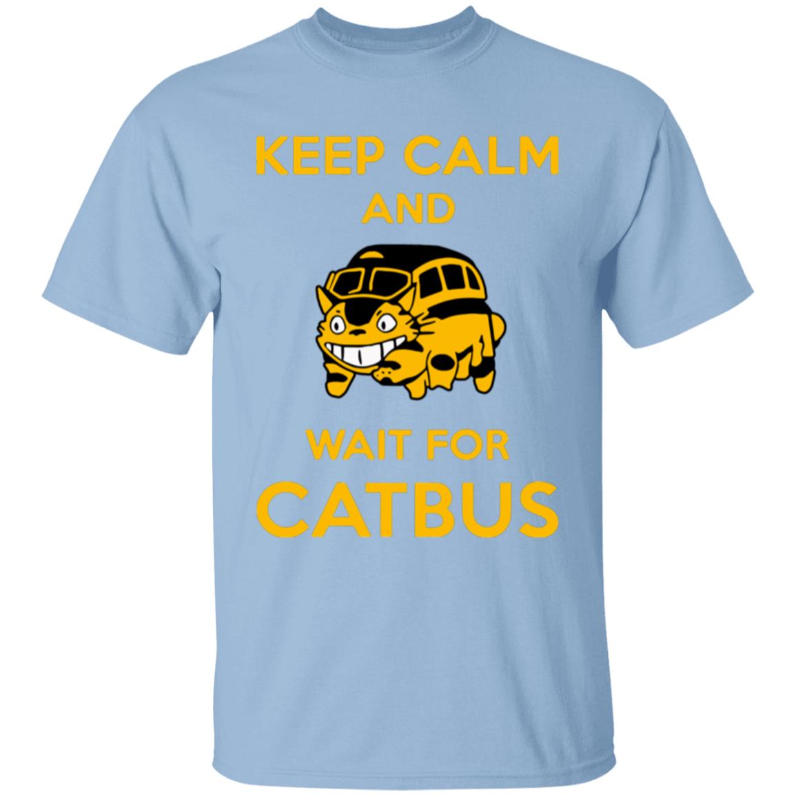 My Neighbor Totoro Keep Calm and Wait for Cat Bus T Shirt for Kid Ghibli Store ghibli.store