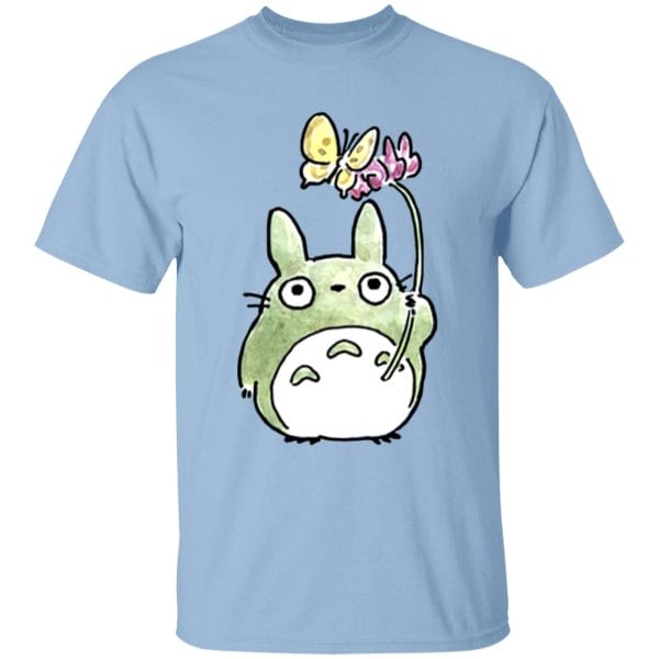 Totoro with Butterfly Cute Drawing T Shirt for Kid Ghibli Store ghibli.store
