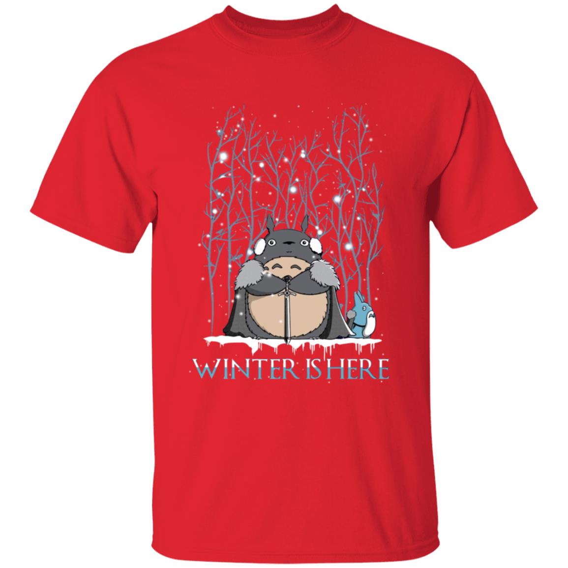 Totoro Game of Throne Winter is Here Kid T Shirt