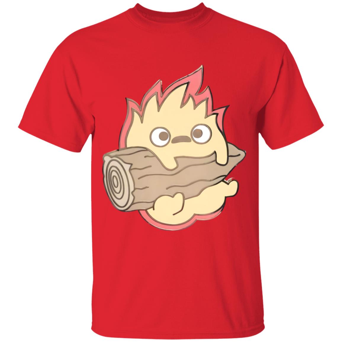 Howl’s Moving Castle – Calcifer Chibi T Shirt for Kid Ghibli Store ghibli.store