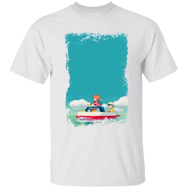 Ponyo and Sosuke on Boat Kid T Shirt