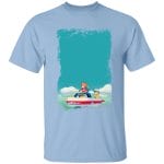 Ponyo and Sosuke on Boat T Shirt for Kid Ghibli Store ghibli.store