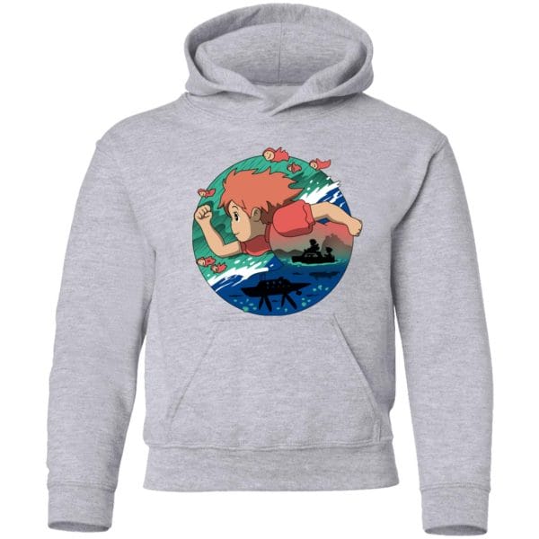Ponyo’s Journey T Shirt for Kid Ghibli Store ghibli.store