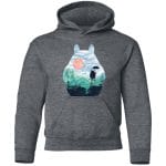 Totoro on the Line Landscape Hoodie for Kid Ghibli Store ghibli.store