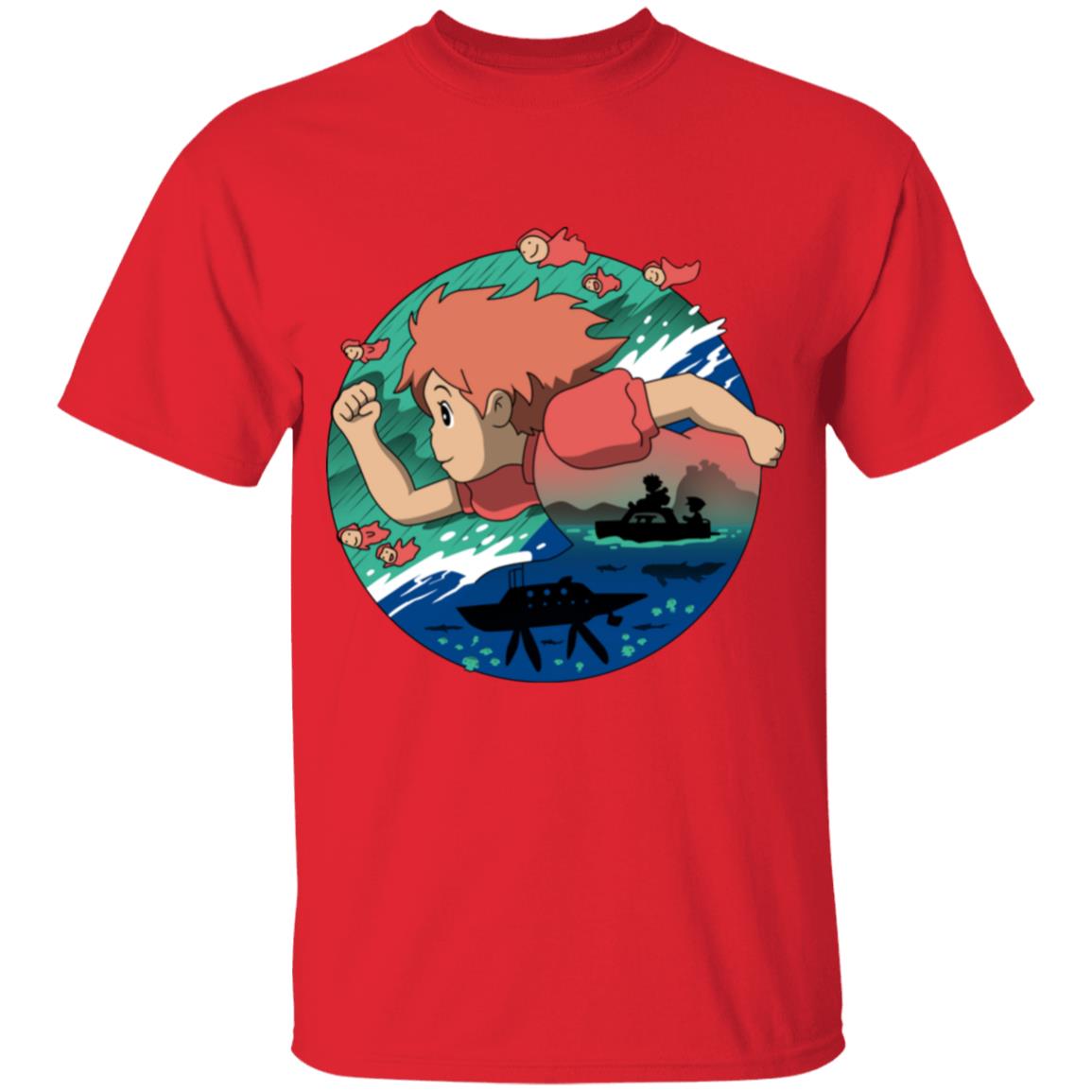 Ponyo’s Journey T Shirt for Kid Ghibli Store ghibli.store