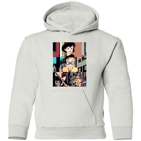 Kiki’s Delivery Service Tower Collage Hoodie for Kid Ghibli Store ghibli.store