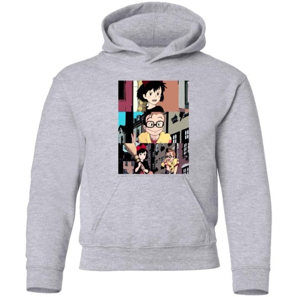 Kiki’s Delivery Service Tower Collage Hoodie for Kid Ghibli Store ghibli.store