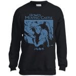 Howl’s Moving Castle Black & White Sweatshirt for Kid Ghibli Store ghibli.store
